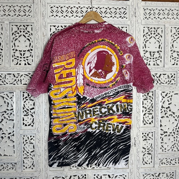 Vtg 90's Super Bowl XXVI Washington Redskins Commanders NFL Football T Shirt - Picture 7 of 8